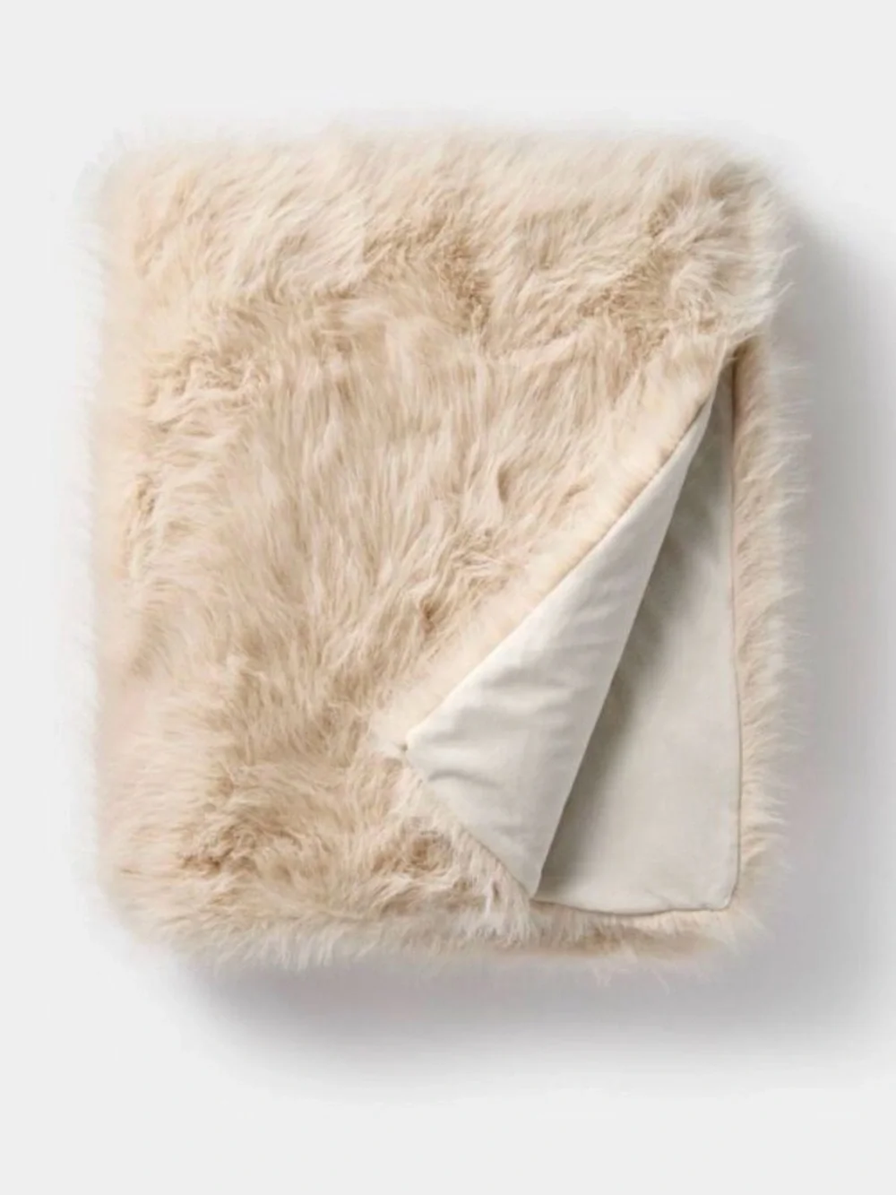 Threshold Studio McGee Faux Fur Reversible Throw. NWT sealed in bag